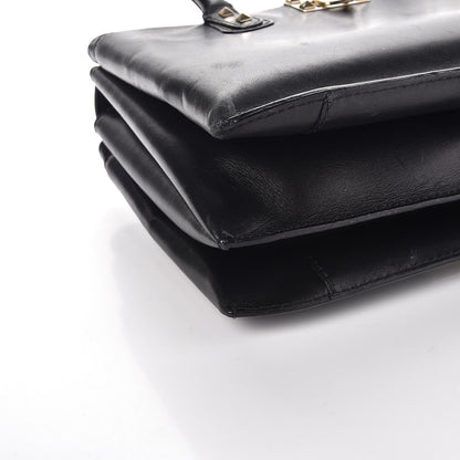 Valentino Garavani Vitello Rockstud Accordion Satchel Black 14 of 15