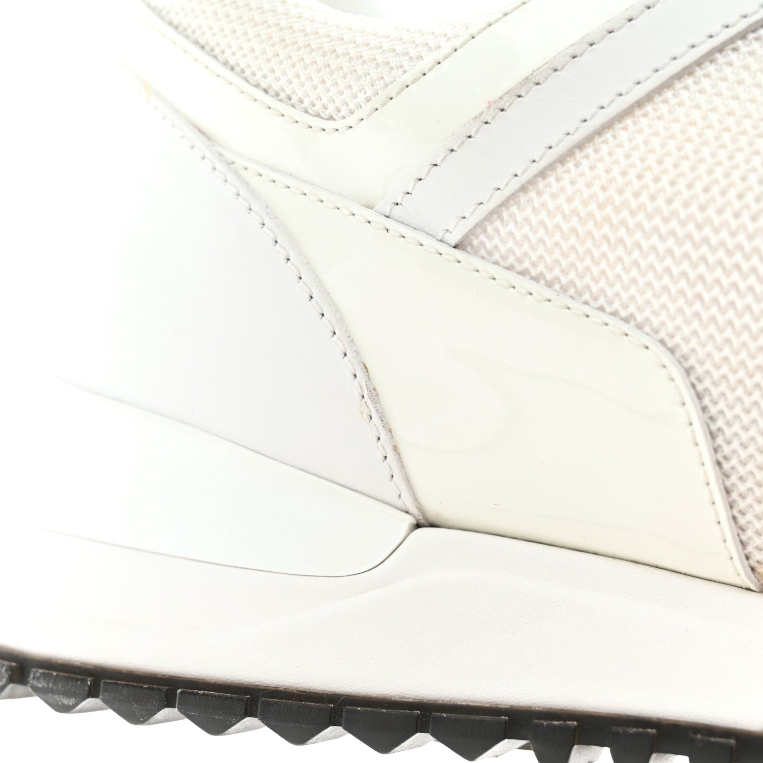 Louis Vuitton Calfskin Mesh Run Away Sneakers 37 White 11 of 14