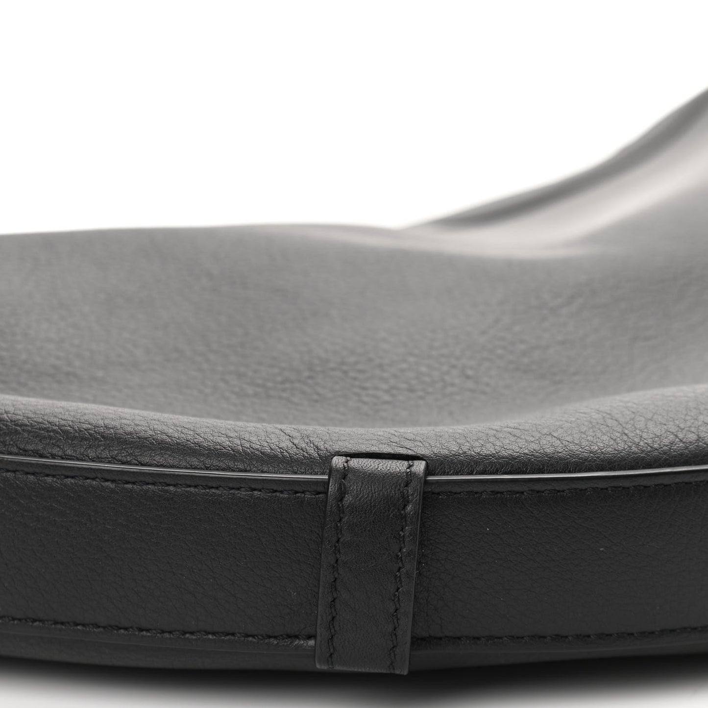 Supple Calfskin Medium Strap Leandre Shoulder Bag Black