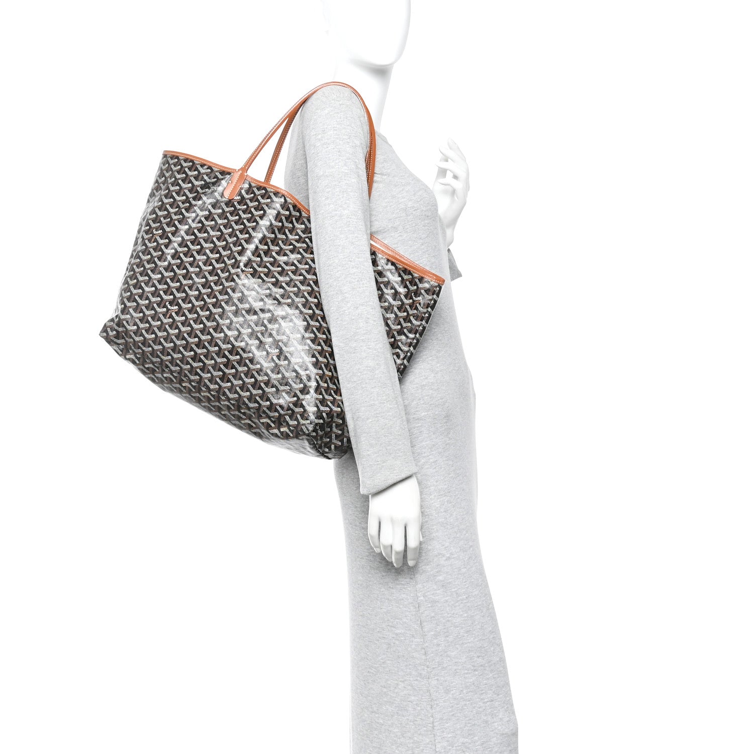Goyard Goyardine Saint Louis GM Black Gold 2 of 11