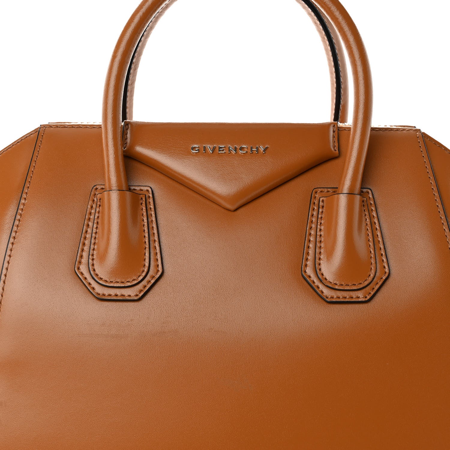 Givenchy Shiny Lord Calfskin Small Antigona Camel 7 of 9