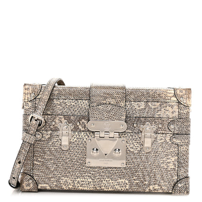 Louis Vuitton Lizard Petite Malle Silver 1 of 11