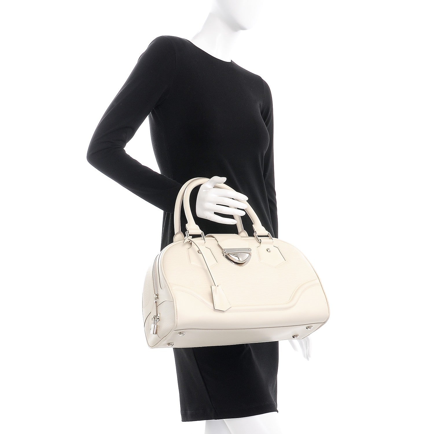 Louis Vuitton Epi Bowling Montaigne GM Ivory 2 of 6