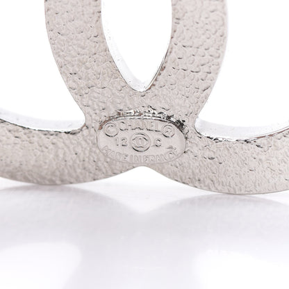 Chanel Crystal CC Brooch Silver 4 of 5