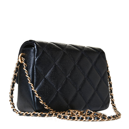 Chanel Iridescent Caviar Quilted Mini My Perfect Flap Black 3 of 12