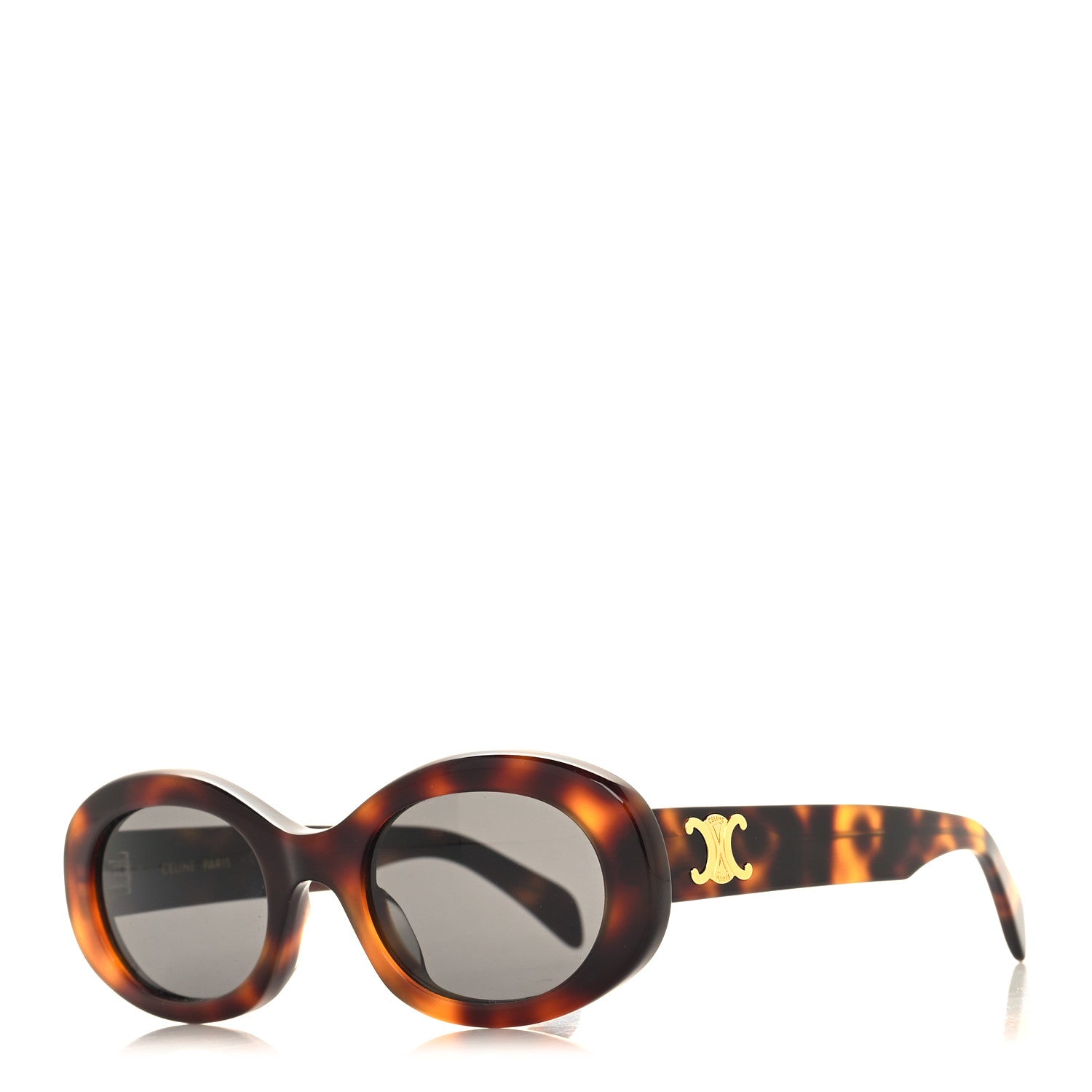 Celine Acetate Triomphe 01 Sunglasses CL 40194U Tortoise 1 of 7