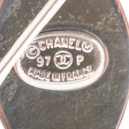 Chanel CC Turnlock Brooch Silver 4 of 4