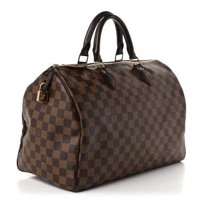 Louis Vuitton Damier Ebene Speedy 35 3 of 11