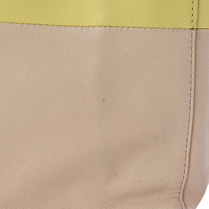 Celine Smooth Lambskin Small Vertical Bi-Cabas Beige Yellow 19 of 27
