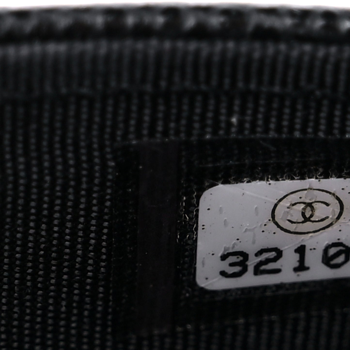 Caviar Quilted Crystal Card Holder Black