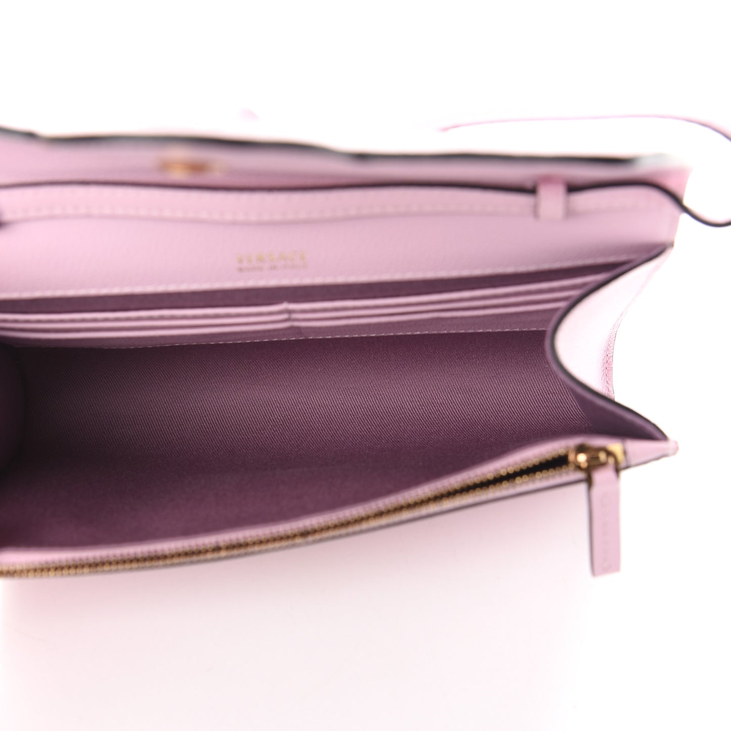 Vitello Medusa Clutch Bag Pink