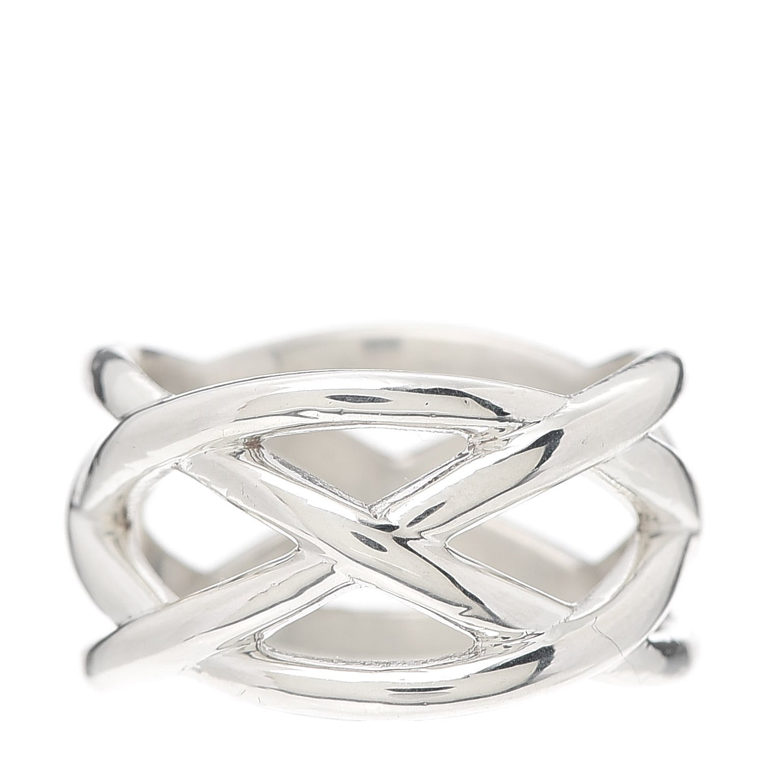 Tiffany Sterling Silver Celtic Knot Ring 53 6.5 4 of 5
