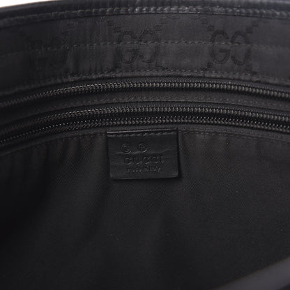 Gucci Nylon Monogram Calfskin Large Tote Bag Black 6 of 9