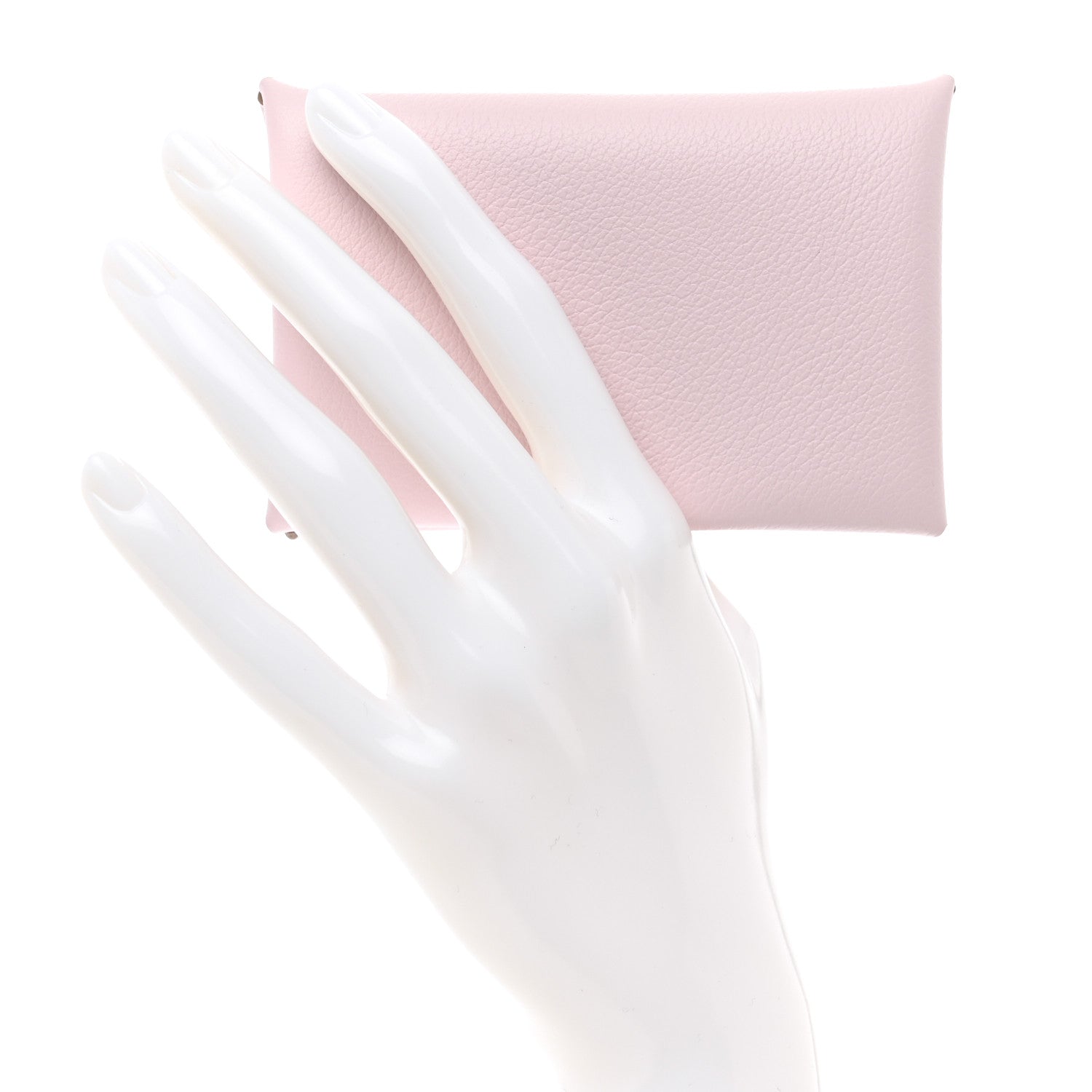 Hermes Evercolor Calvi Card Case Mauve Pale 2 of 8