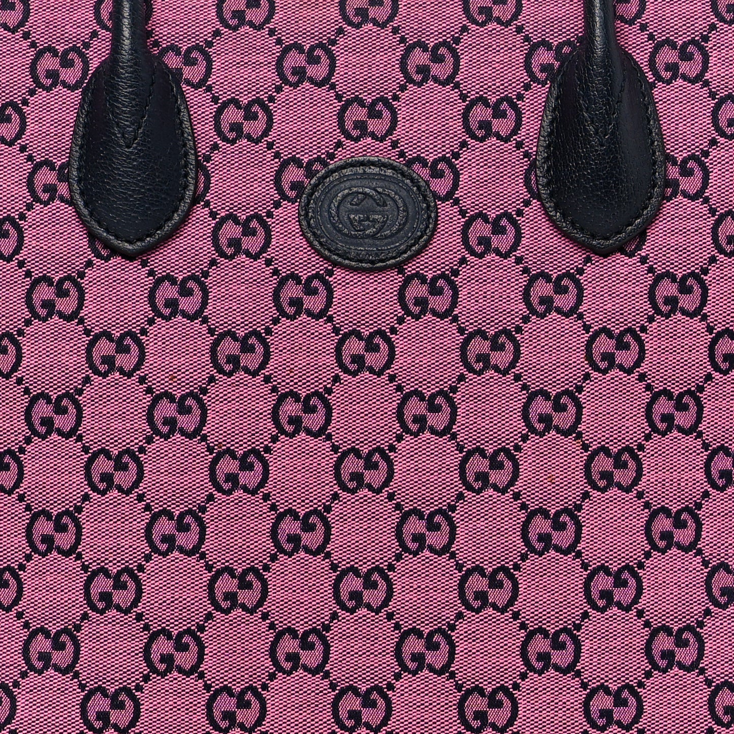 Monogram Multicolor Textured Dollar Calfskin Small Retro Interlocking G Tote Bag Pink Blue