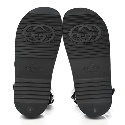 Gucci Rubber Mini Double G Womens Isla Dad Sandals 38 Black 5 of 10