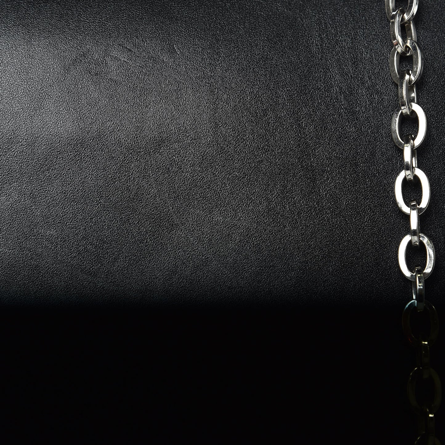 Calfskin Heroine Chain Satchel Black