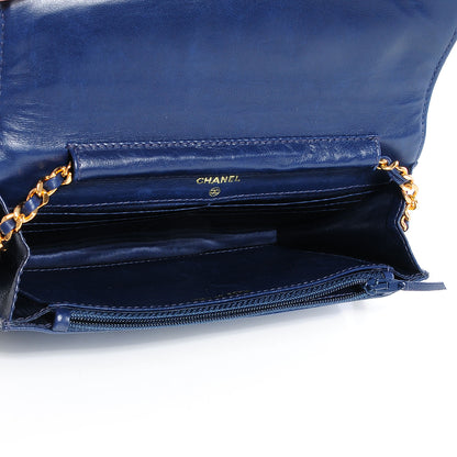 Chanel Denim Wallet on Chain WOC Blue 5 of 8