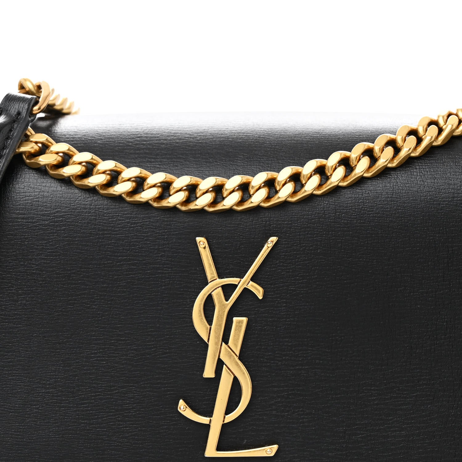 Saint Laurent Calfskin Medium Monogram Sunset Black 9 of 12