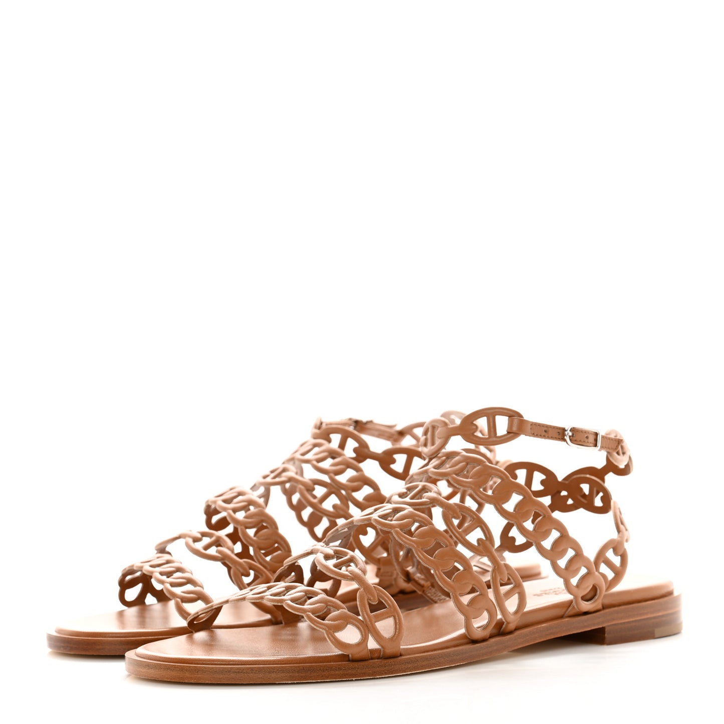 Nappa Chaine d'Ancre Kalliste Sandals 39 Gold