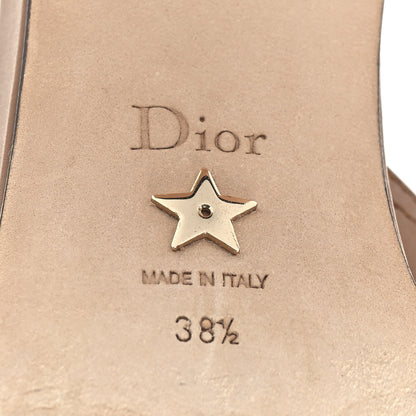 Christian Dior Calfskin 30 Montaigne Mid-Heel Slide Sandals 38.5 Cuir 8 of 9