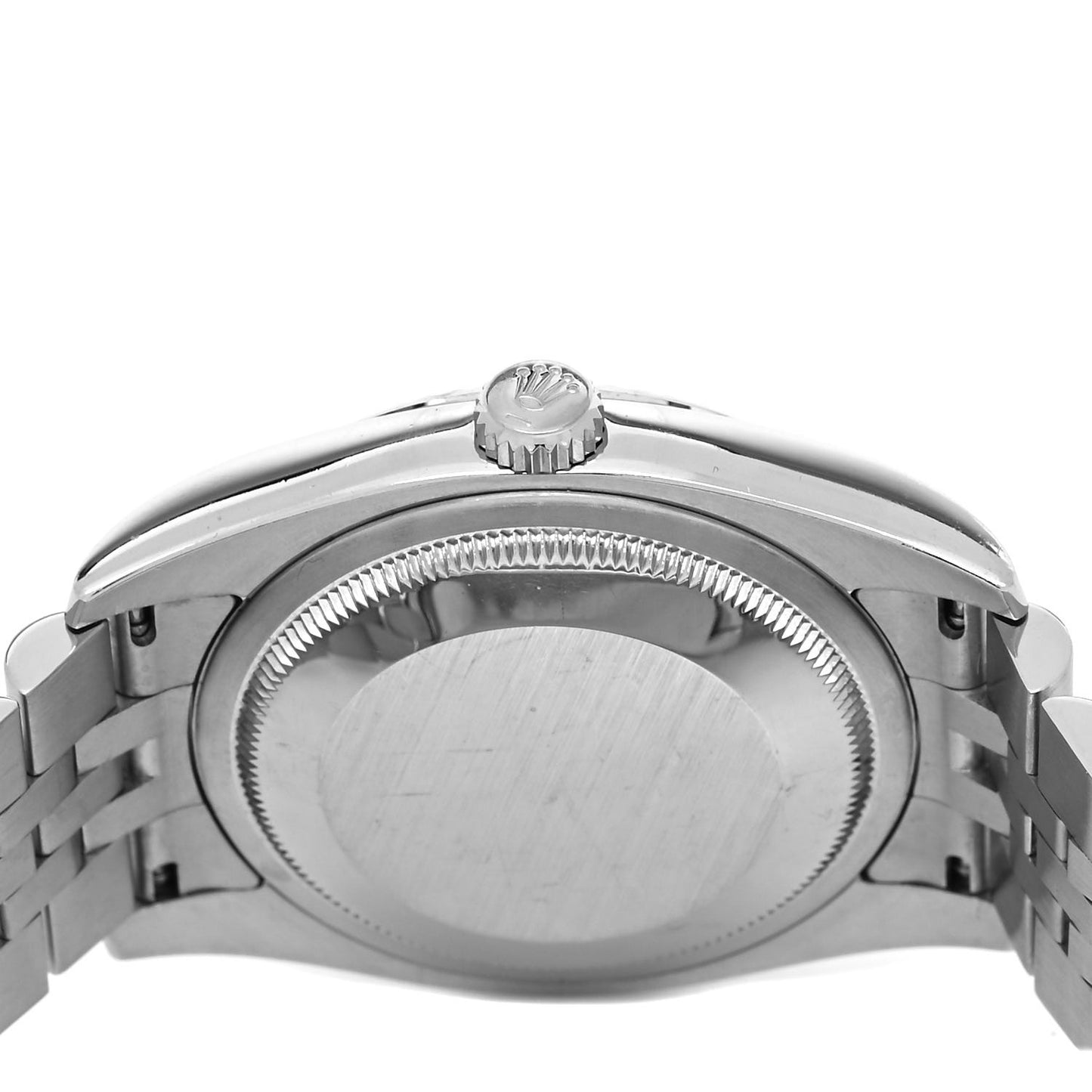 Stainless Steel 18K White Gold 36mm Oyster Perpetual Roulette Datejust Watch Silver 116234