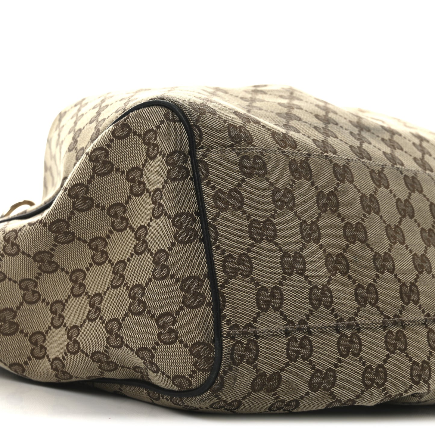 Monogram Large Sukey Tote Beige Ebony Black