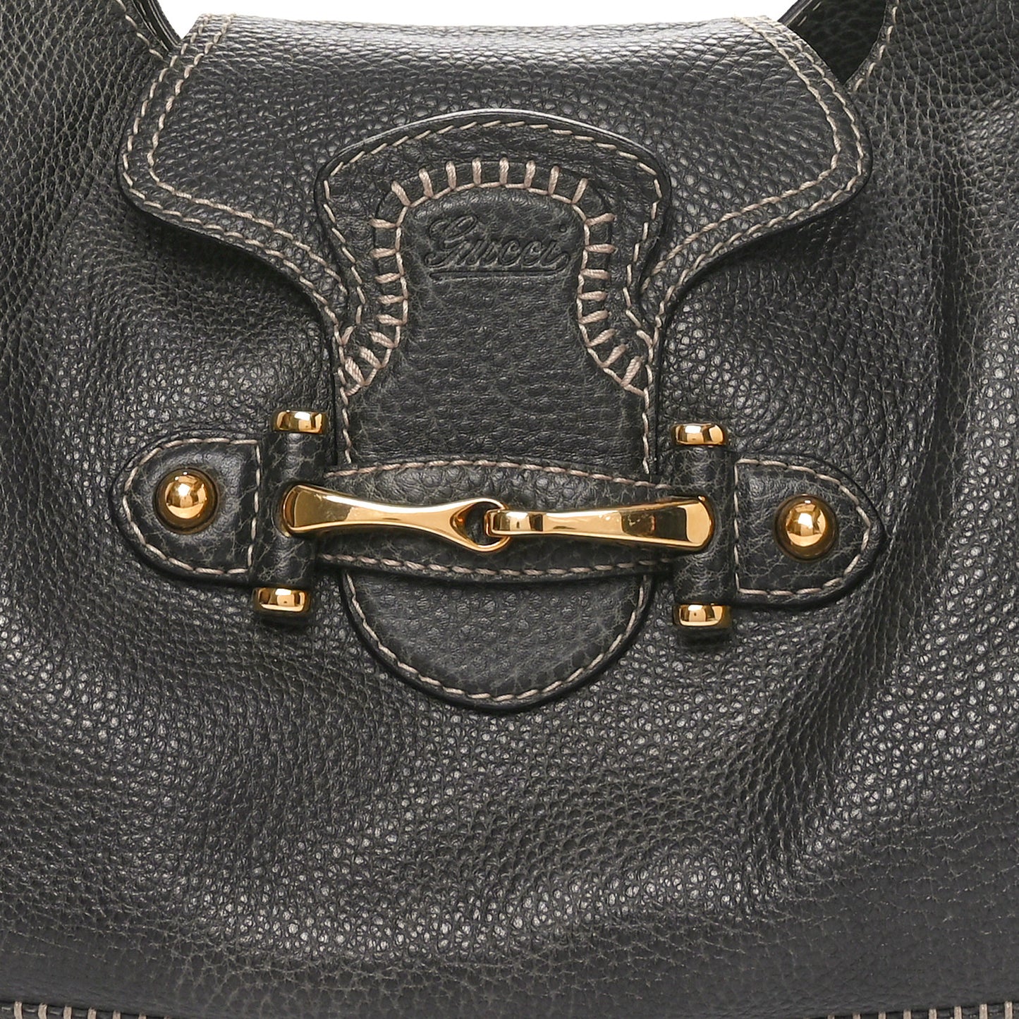 Calfskin Large New Pelham Shoulder Bag Grey