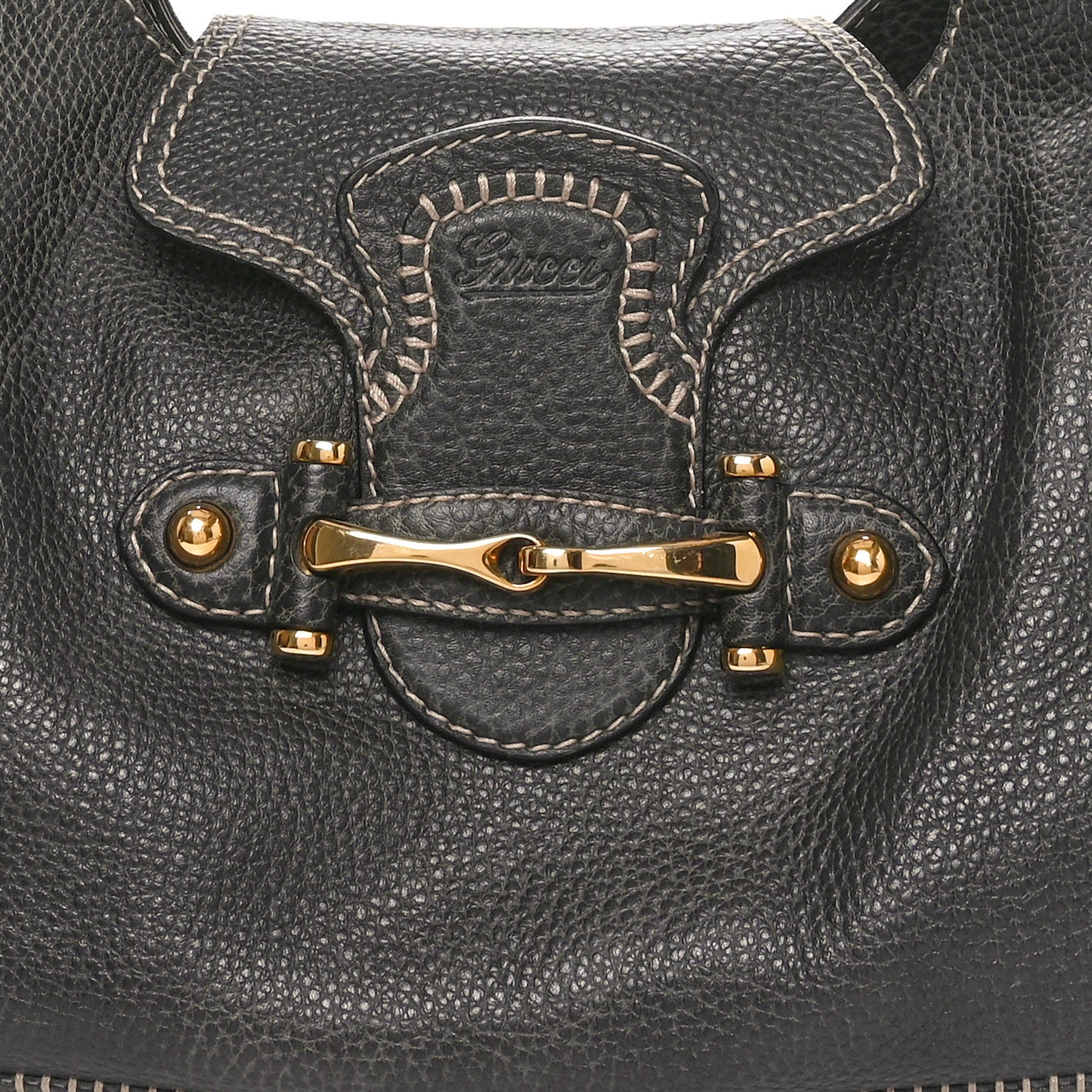 Gucci Calfskin Large New Pelham Shoulder Bag Grey 8 of 10