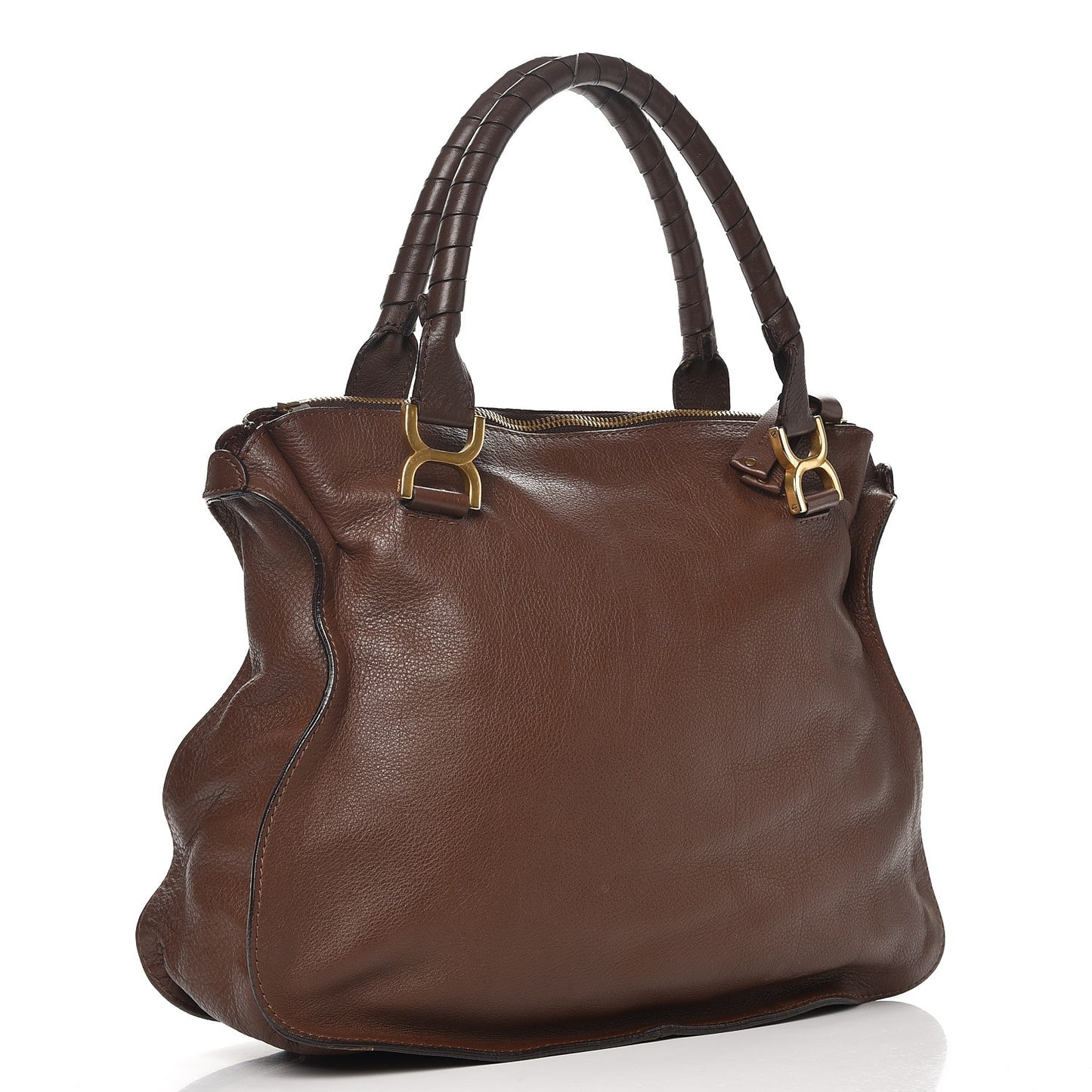 Calfskin Large Marcie Satchel Oak