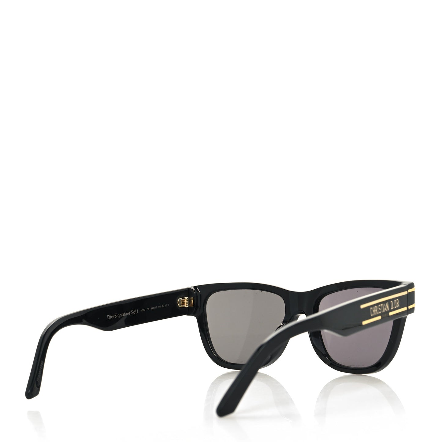 Diorsignature S6U Square Sunglasses Black