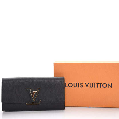 Louis Vuitton Taurillon Capucines Wallet Black 8 of 8