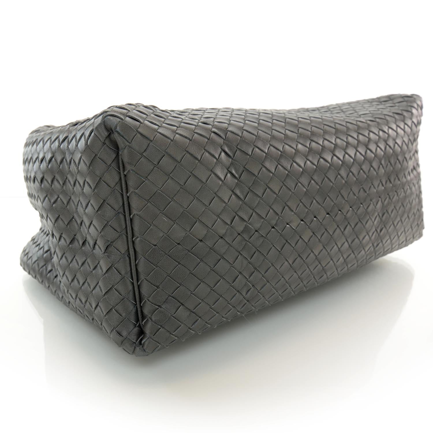 Bottega Veneta Nappa Intrecciato Sloane Hobo Ferro Gray 4 of 7