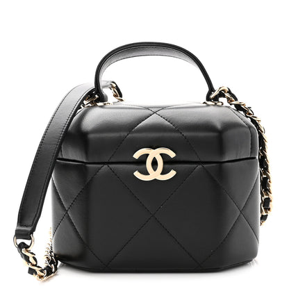 Chanel Lambskin Quilted Vendome Case Black 1 of 11