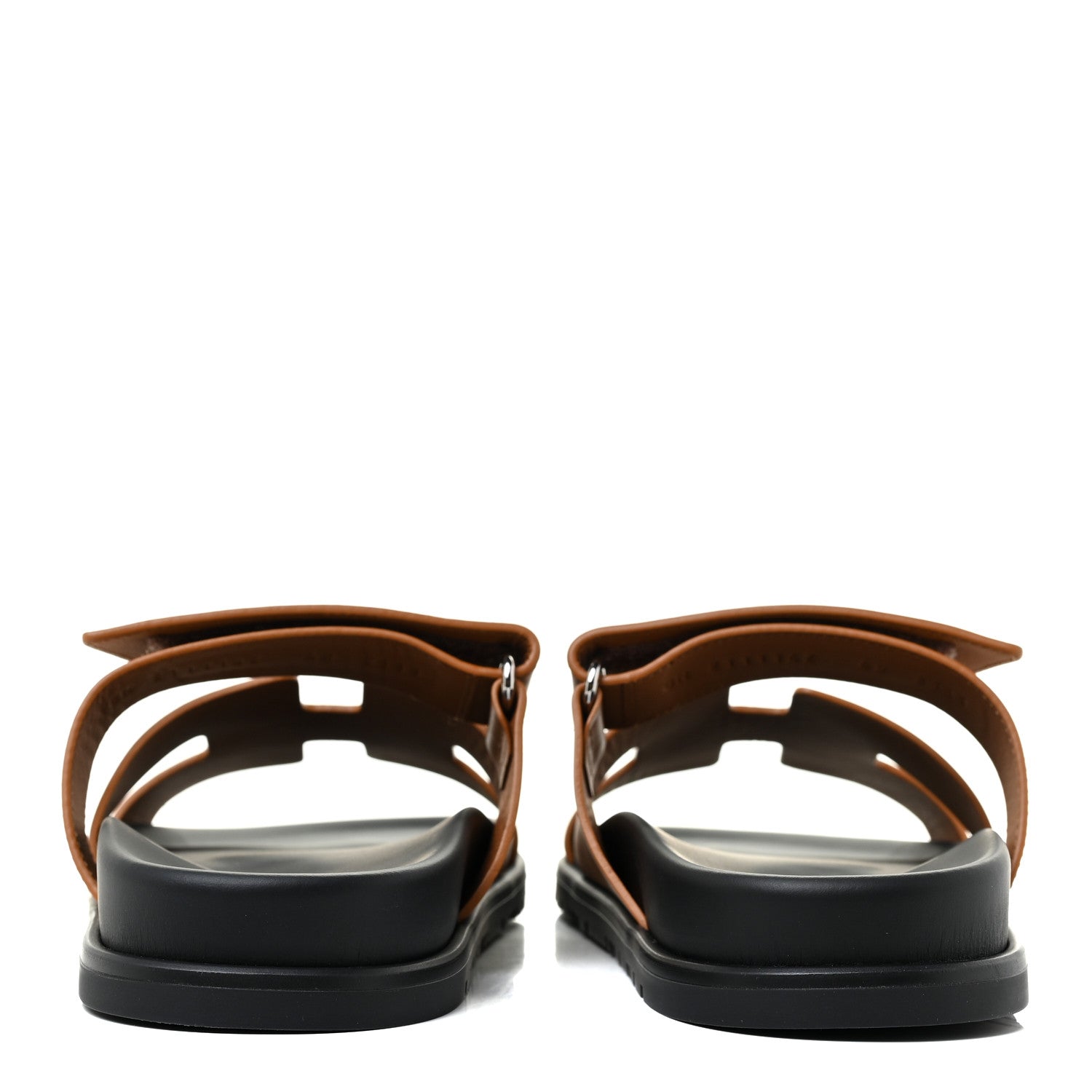 Hermes Calfskin Womens Chypre Sandals 40 Gold 4 of 9