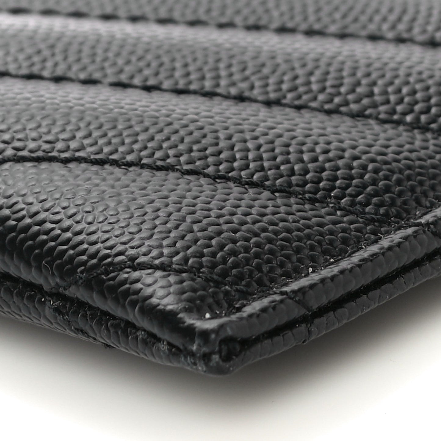 Grain De Poudre Chevron Monogram Bill Pouch Black