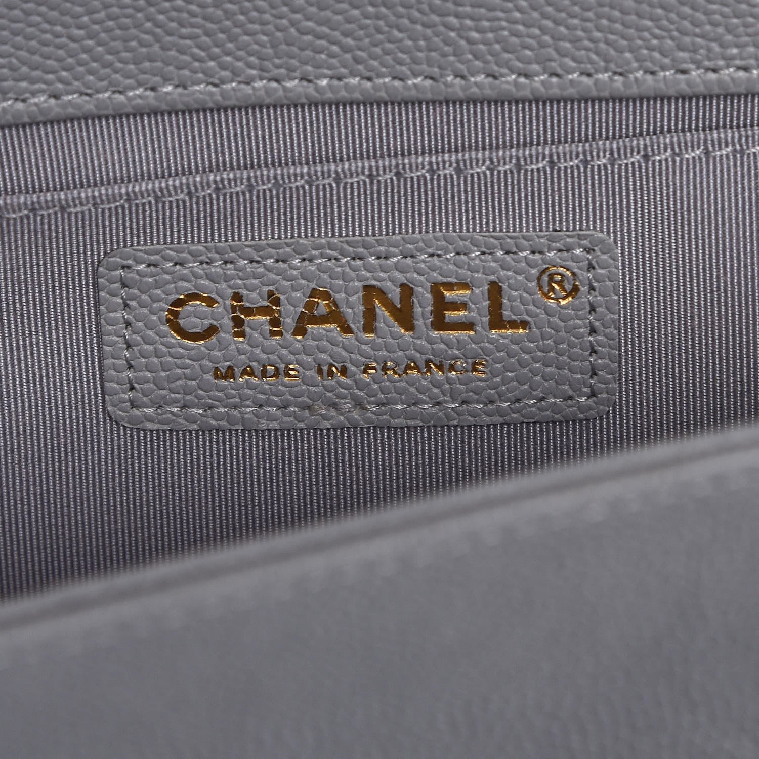 Chanel Caviar Quilted Medium Boy Flap Grey 5 of 8