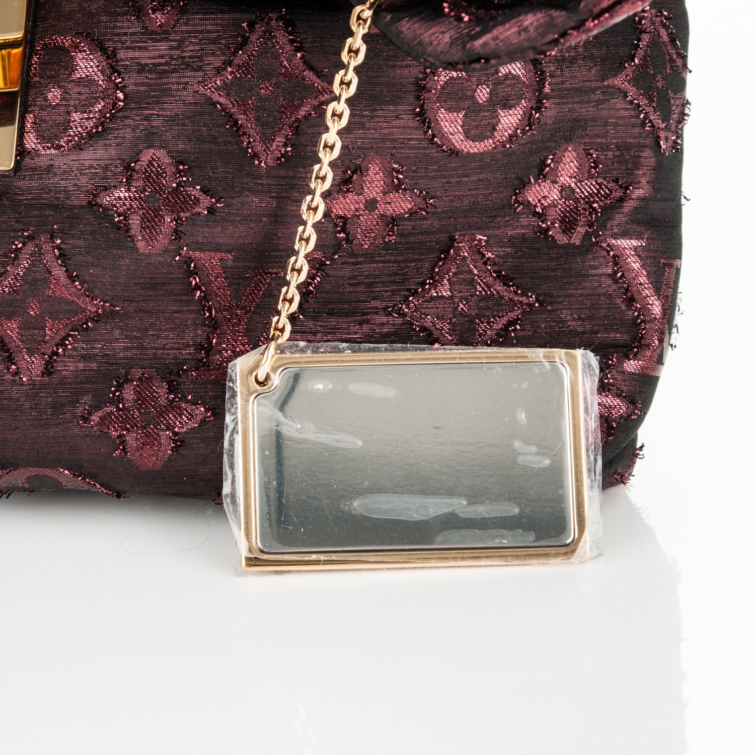 Louis Vuitton Lurex Quilted Monogram Altair Clutch Bordeaux 7 of 7