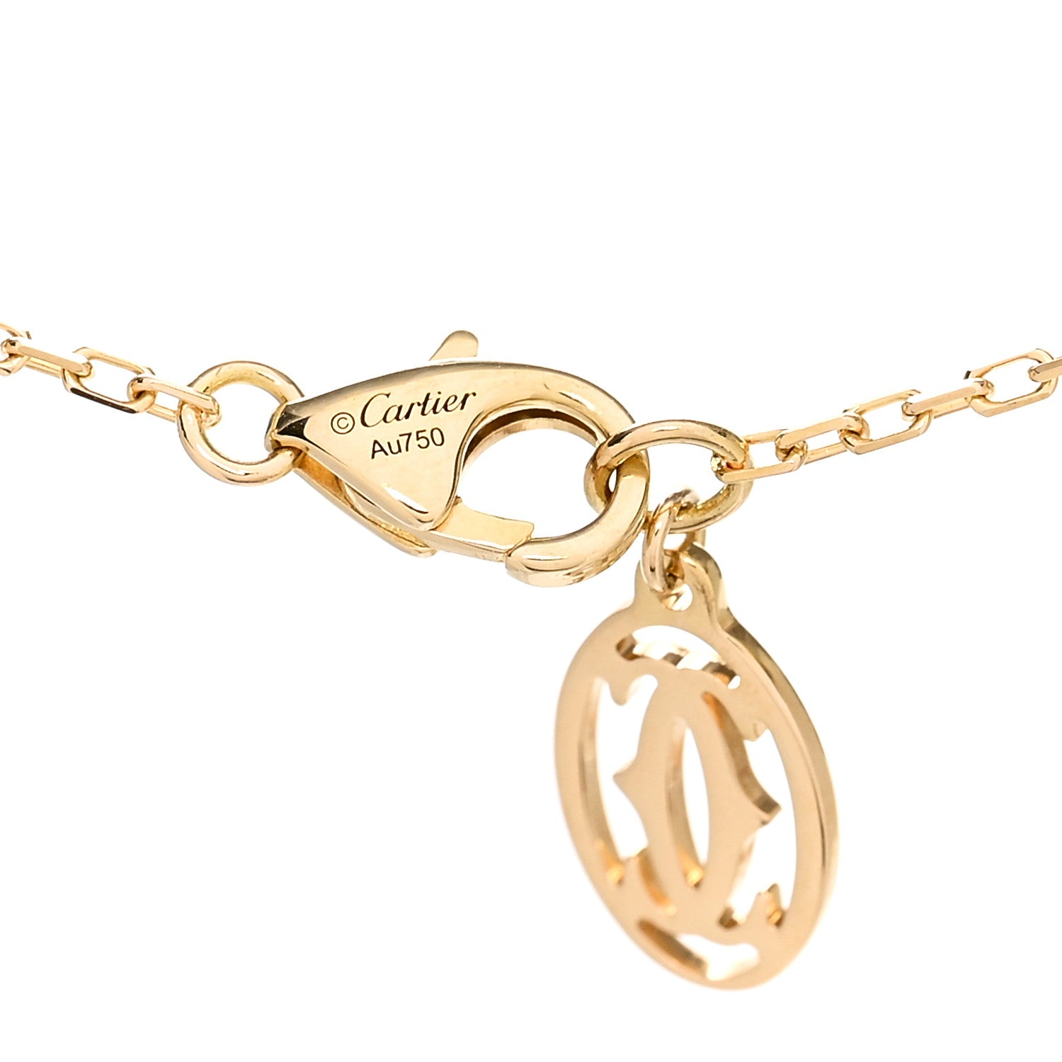 Cartier 18K Yellow Gold Diamond SM D'Amour Pendant Necklace 4 of 5
