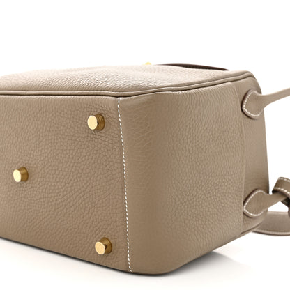 Hermes Taurillon Clemence Lindy 26 Etoupe 10 of 11