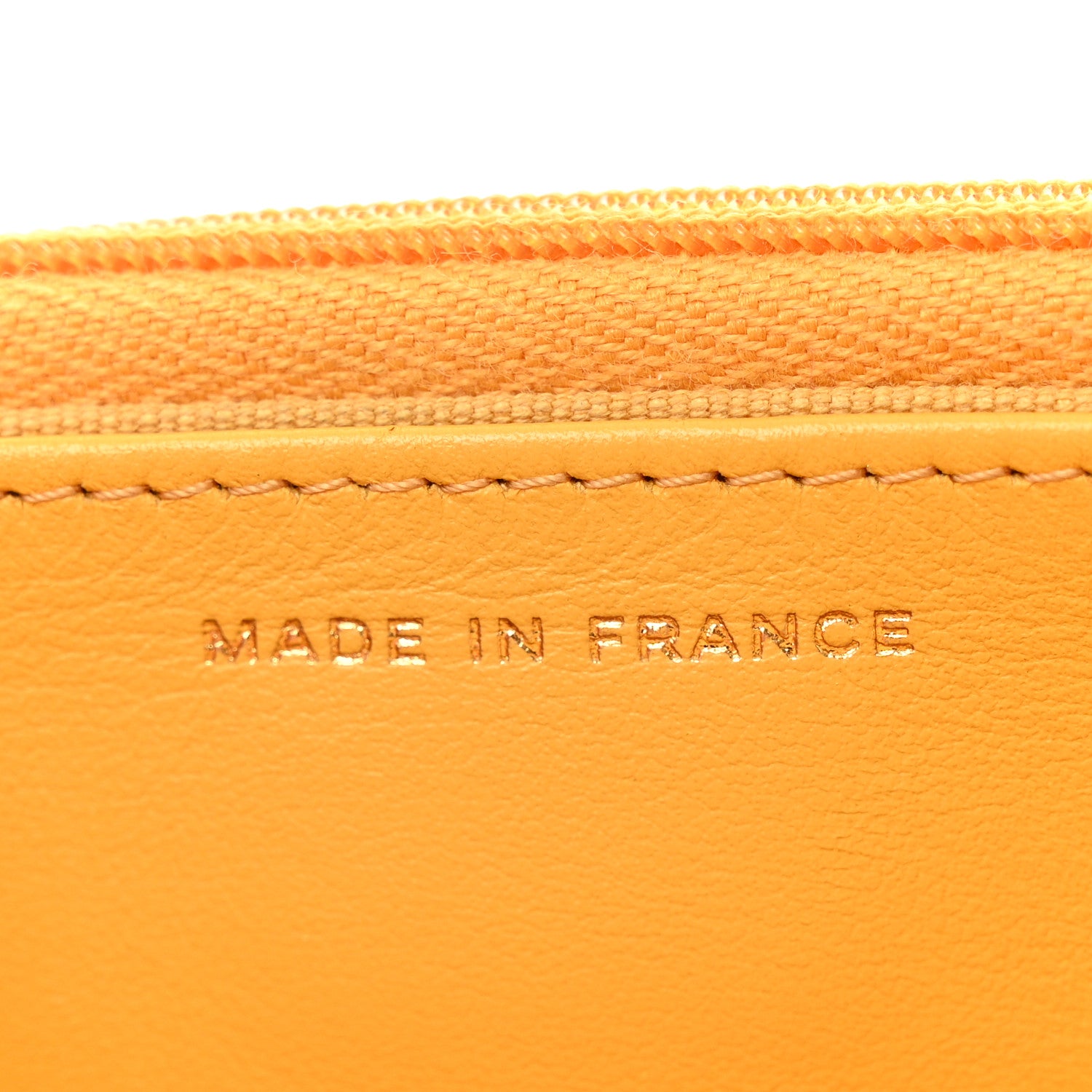 Chanel Caviar Quilted Wallet on Chain WOC Yellow 7 of 15