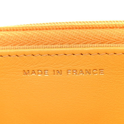 Chanel Caviar Quilted Wallet on Chain WOC Yellow 7 of 15