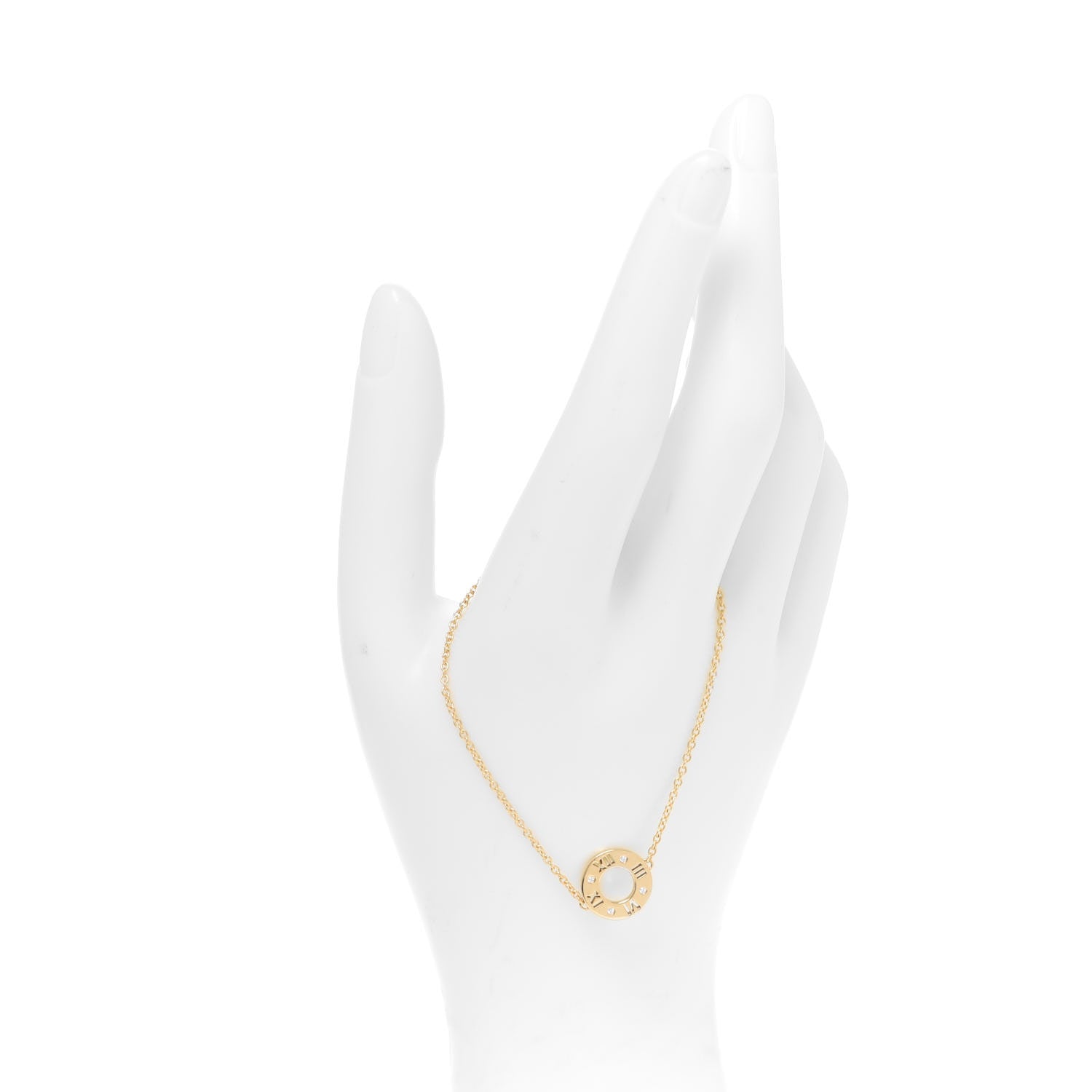 Tiffany 18K Yellow Gold Diamond Atlas Pierced Bracelet 2 of 6