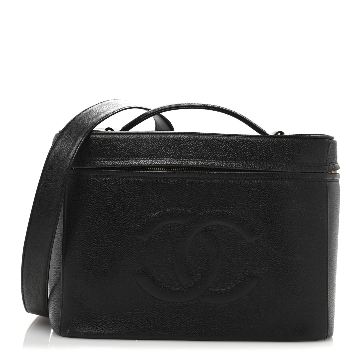 Caviar Timeless CC Large Cosmetic Train Case Black
