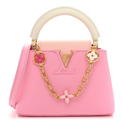 Louis Vuitton Taurillon Flower Chain Capucines Mini Candy Pink 1 of 10