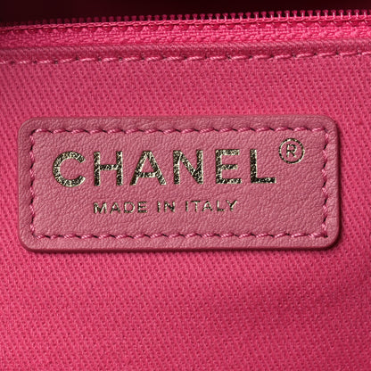 Chanel Straw Raffia Calfskin Striped Medium Deauville Tote Black Beige Ivory 6 of 14
