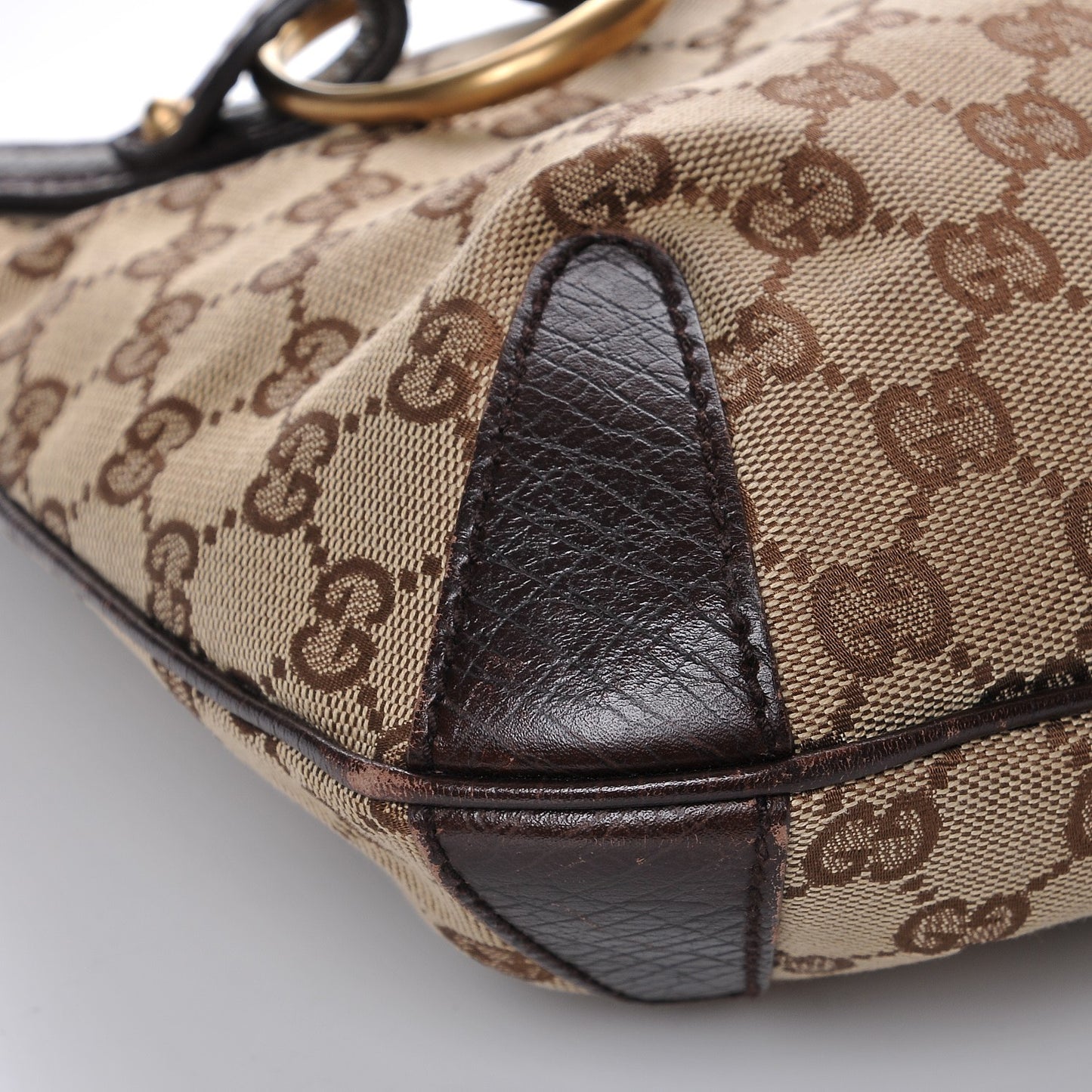 Monogram Horsebit Hobo Brown