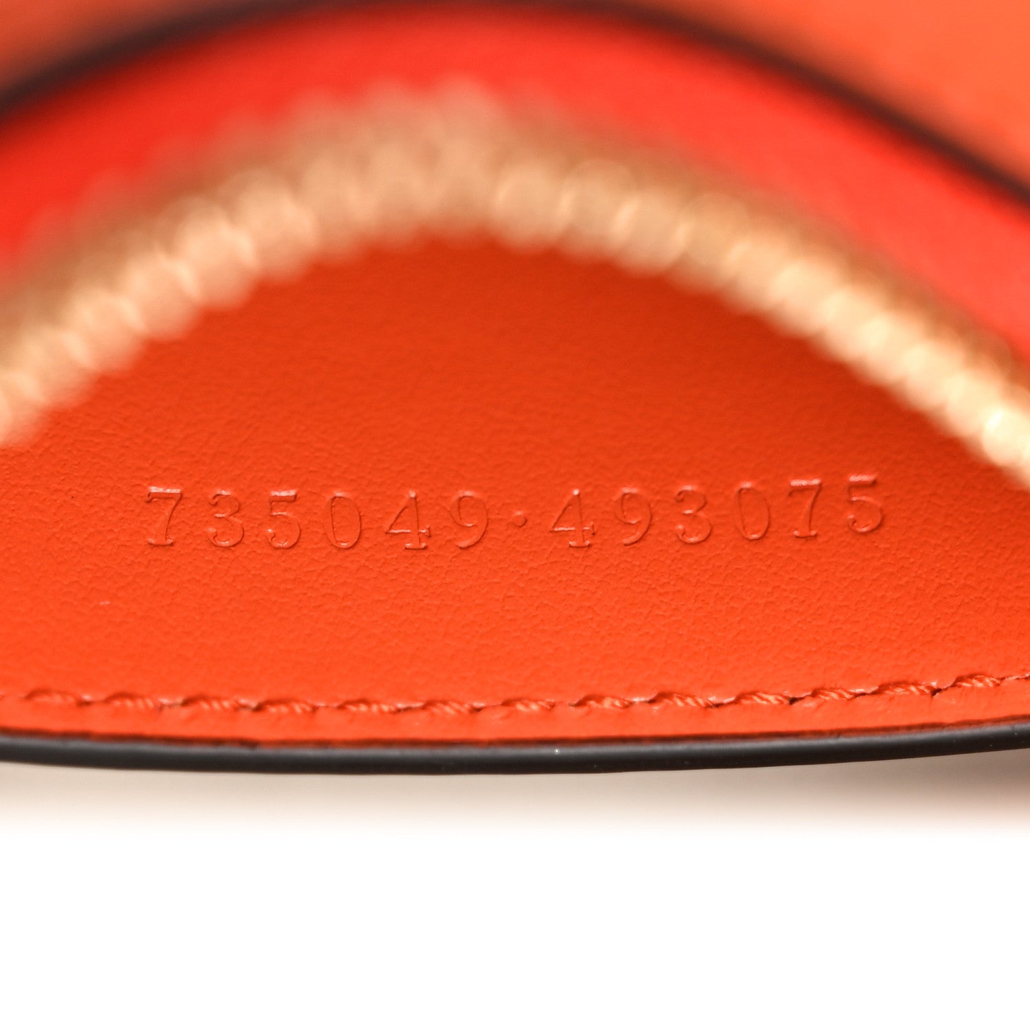 Gucci Calfskin GG Matelasse Chain Handbag Deep Orange Natural 7 of 10
