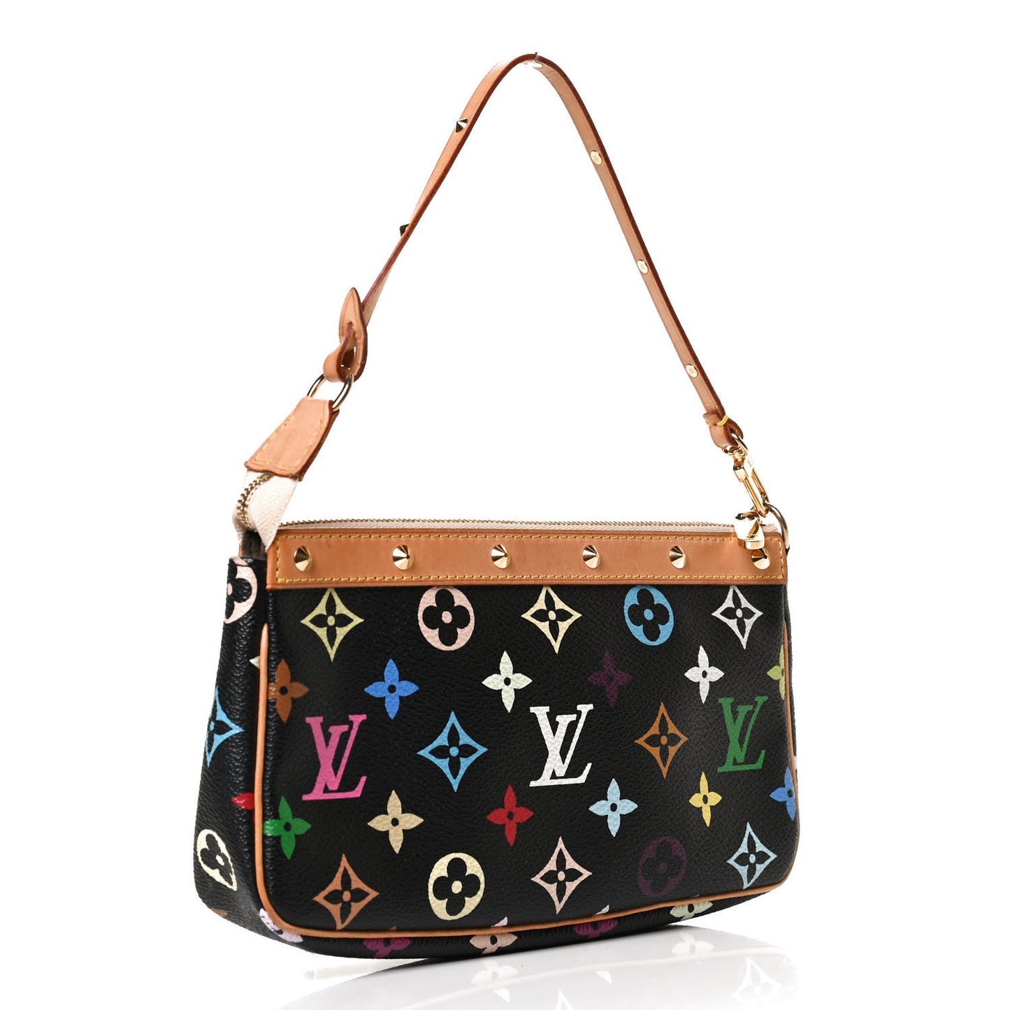 Monogram Multicolor Pochette Accessories Black