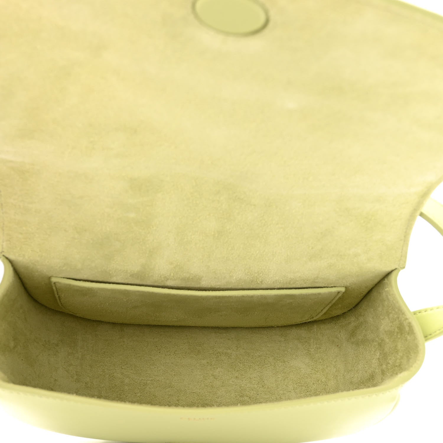 Celine Smooth Calfskin Cuir Triomphe Folco Crossbody Bag Light Jade 5 of 11